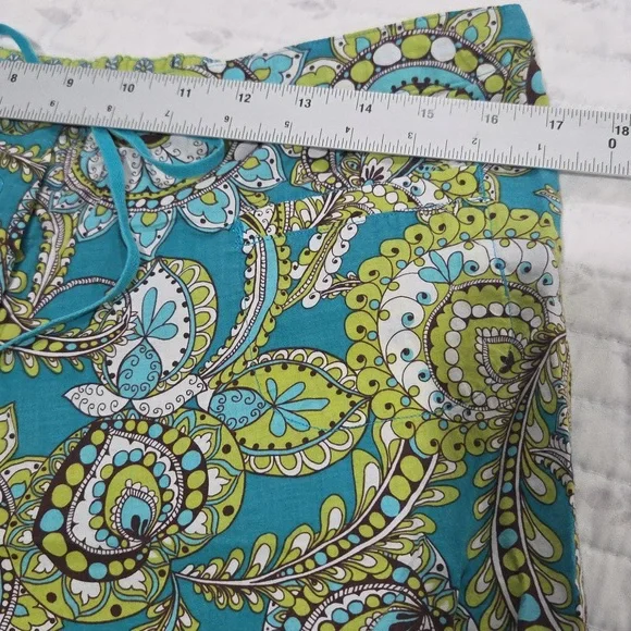 🦚Vera Bradley Adorable Cotton Pajama Pants In Very Good Condition. Size L💚💙 - Picture 6 of 12